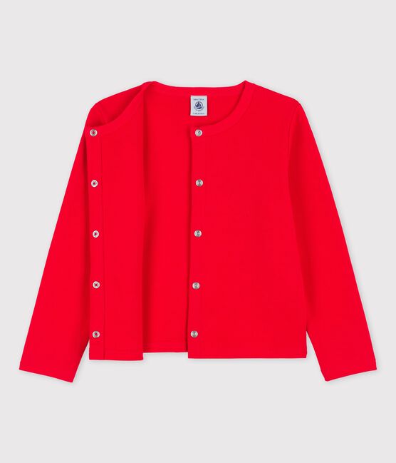 Vest voor meisjes in katoen rood PEPS