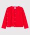 Vest voor meisjes in katoen rood PEPS