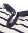 T-shirt met korte mouwen voor meisjes beige COQUILLE/blauw ABYSSE