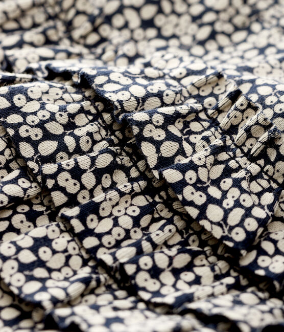 Legging imprimé bébé fille bleu SMOKING/blanc MARSHMALLOW