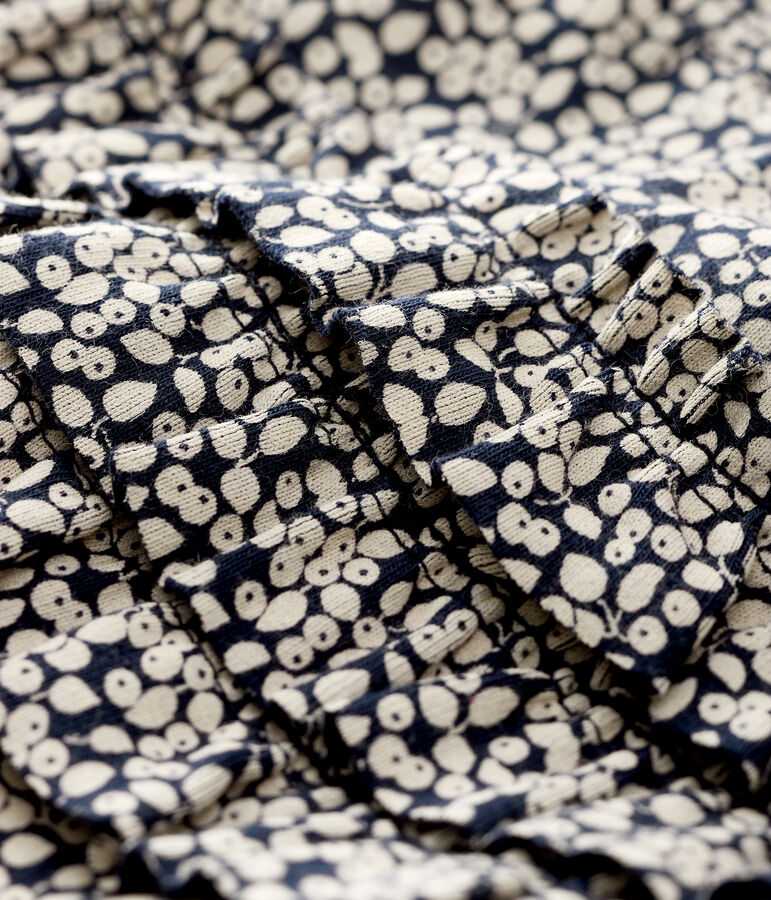 Legging met print babymeisje blauw SMOKING/wit MARSHMALLOW