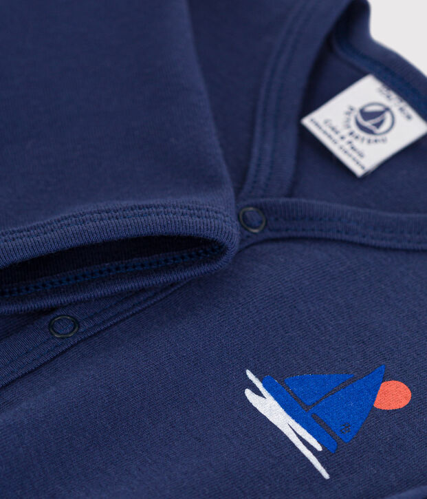 Dors-bien bleu en coton bleu