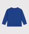 T-shirt met lange mouwen en motief voor kinderen blauw