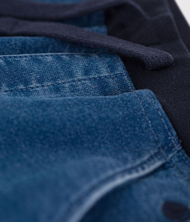 Jongensbermuda in denim blauw