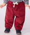 Pantalon bébé en velours uni AMARANTE