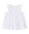 Robe bébé fille en broderie anglaise blanc ECUME