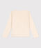 T-shirt met lange mouwen uit katoen voor meisjes/jongens wit AVALANCHE/ CASIMIR
