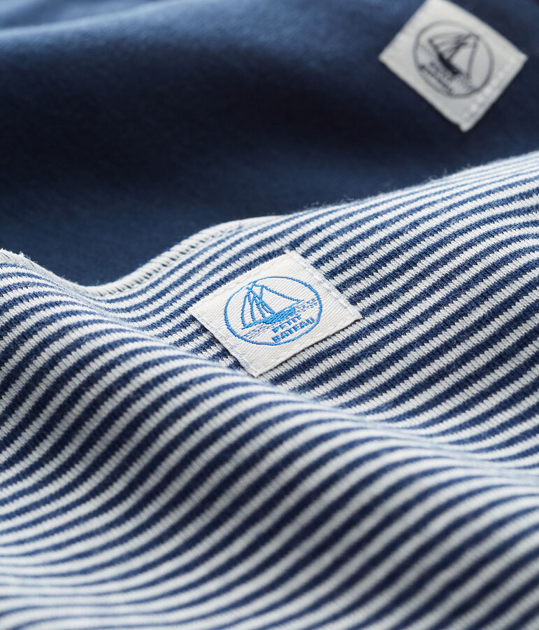 Set met 2 uniseks bandana-slabbetjes multicouleur