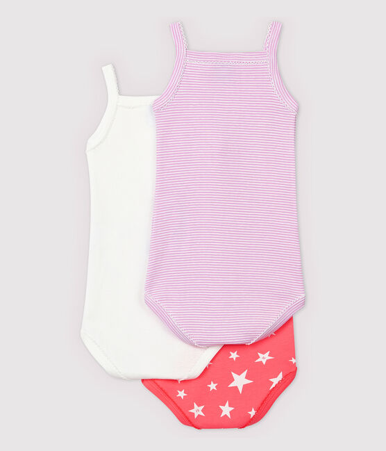 Set van 3 rompertjes met bandjes voor baby meisjes variante 1