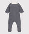 Pyjama bébé milleraie en velours bleu SMOKING/blanc MARSHMALLOW