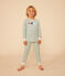 Pyjama uni en coton enfant vert HERBIER