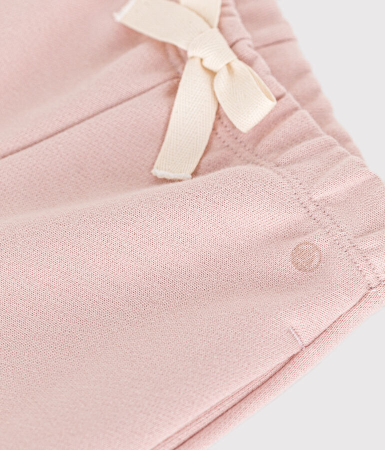 Broek in fkeece voor baby's roze