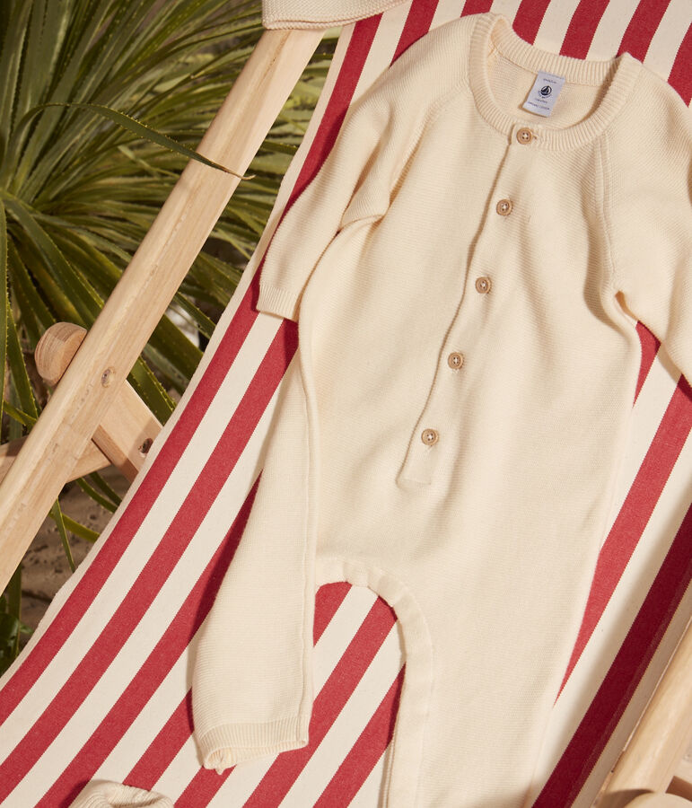 Lang pakje in tricot voor baby's ecru AVALANCHE