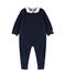 Fluwelen slaappakje met kraag baby blauw SMOKING