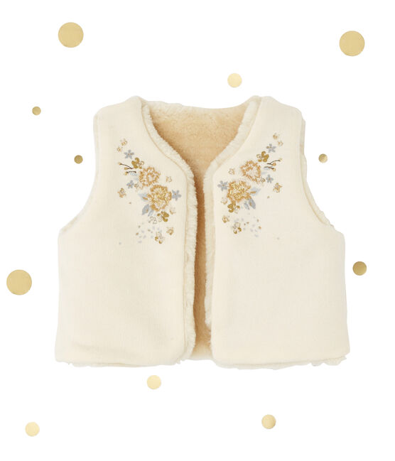 Gilet Sans Manches Bebe Fille Reversible Coquille Petit Bateau Gilet Sans Manches Bebe Fille Reversible Coquille Petit Bateau