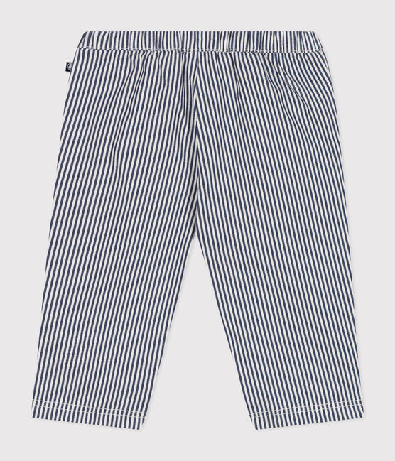 Pantalon en toile bébé bleu MEDIEVAL/blanc MARSHMALLOW