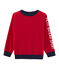 Sweatshirt van ribstof voor jongens rood TERKUIT CN