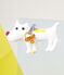 Knuffel met speen van bouclébadstof babyjongen wit MARSHMALLOW