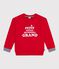 Katoenen sweatshirt met print voor kinderen rood POMPEI