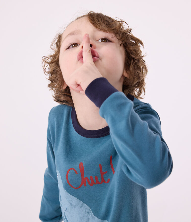 Pyjama enfant en coton manches longues dinosaure vert DRAGONFLY