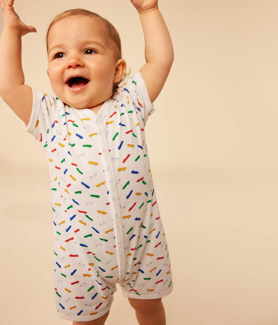 Lot de 2 combinaison courte en coton bébé variante 1