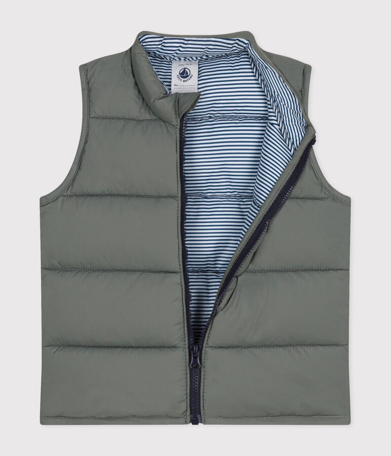 Gewatteerde bodywarmer voor baby's grijs