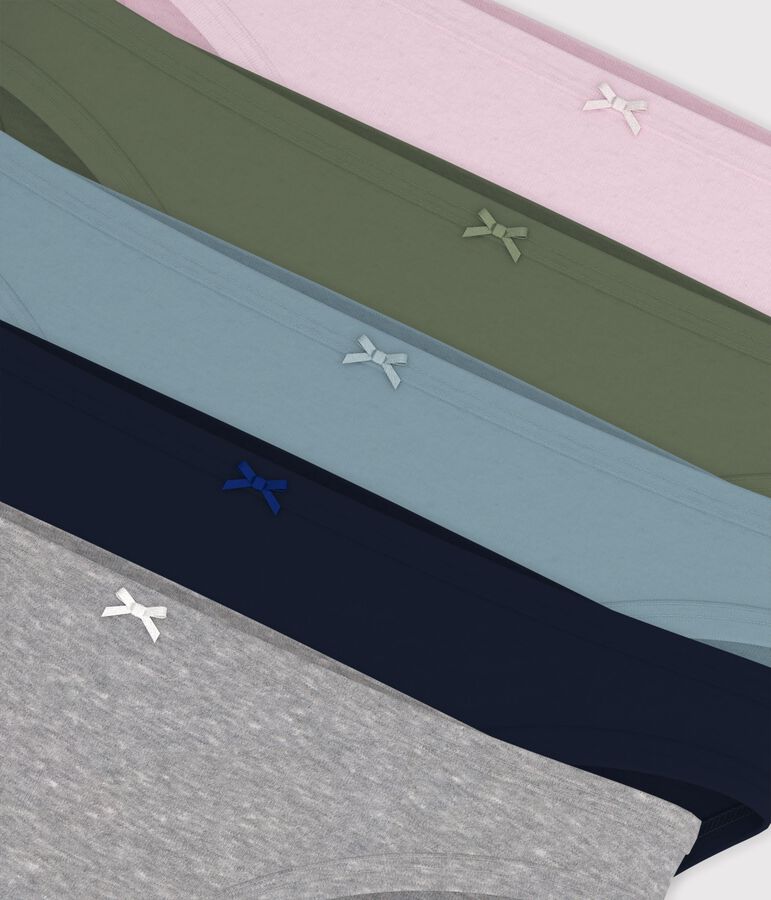 Lot de culottes femme en coton multicouleur