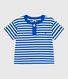 Katoenen T-shirt met korte mouwen en streepjes voor baby's