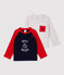 Set van 2 katoenen T-shirt voor baby's. variante 1