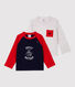 Set van 2 katoenen T-shirt voor baby's.