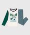 Pyjama enfant en coton bicolore gris GOBELIN/ MULTICO