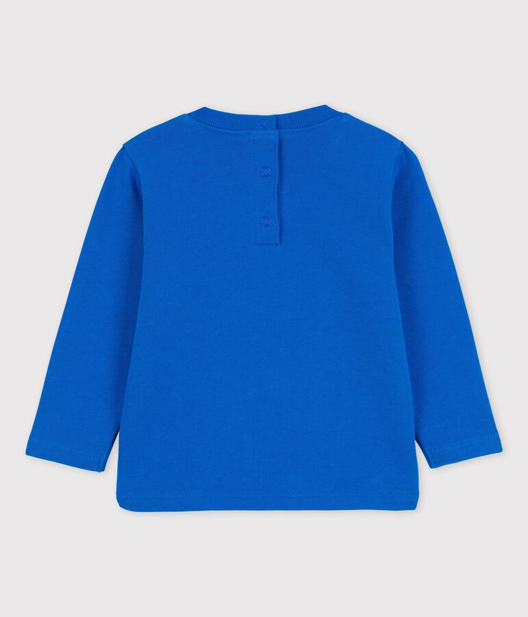 Sweatshirt en molleton b&eacute;b&eacute; bleu