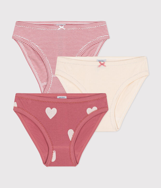 Set van 3 katoenen slipjes voor kinderen multicouleur