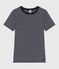 L'Iconique, gestreept katoenen T-shirt voor dames blauw SMOKING/wit MARSHMALLOW