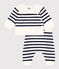 Tweedelig gebreid setje met marinestrepen blauw MARSHMALLOW/ SOIR