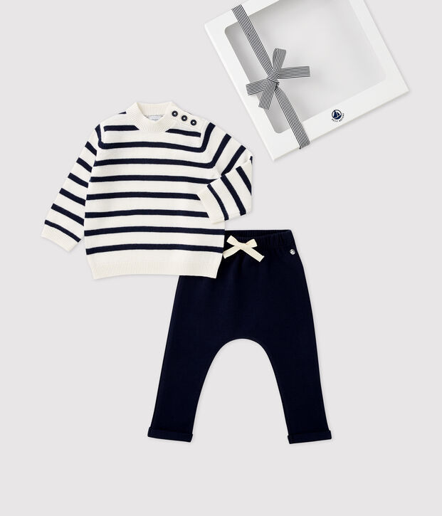 Geschenkdoos voor baby's met trui en broek multicouleur