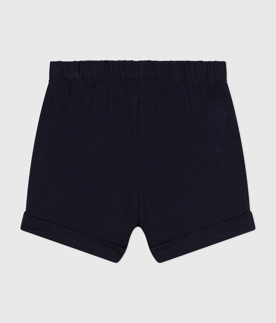 Babyshort van lichte jersey blauw SMOKING