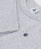 Effen katoenen T-shirt met lange mouwen voor kinderen grijs FUMEE CHINE