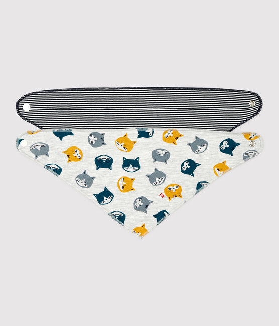 Lot de 2 bandanas-bavoirs bébé variante 1