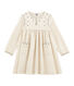 Robe enfant fille manches longues brodées