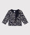Cardigan in doorgestikte tubic met print voor baby's blauw SMOKING/ AVALANCHE