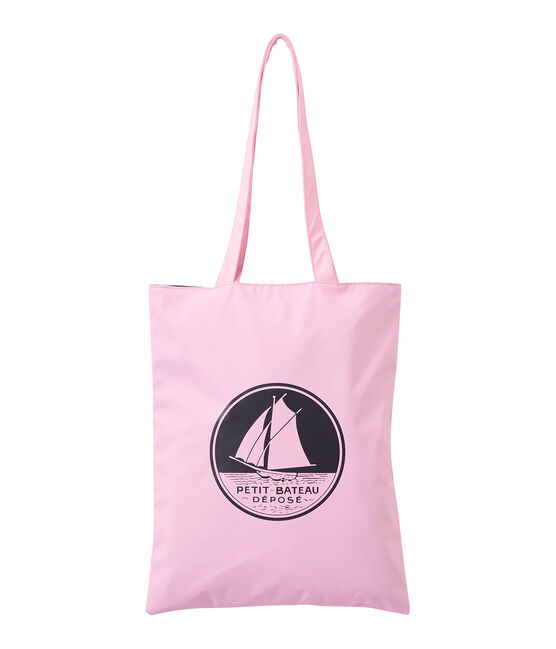 Sac shopping femme uni déperlant rose BABYLONE