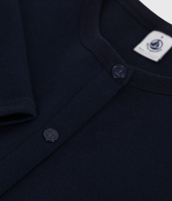Effen katoenen damesvest blauw SMOKING