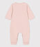 Combinaison longue unie en tubique bio bébé rose SALINE