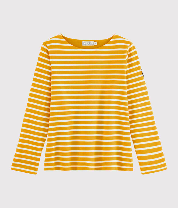 Iconische marini&egrave;re Dames geel/wit