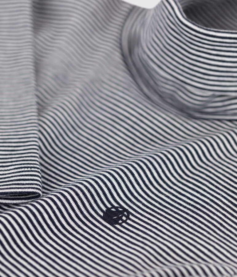 Gestreepte coltrui voor jongens/meisjes in katoen blauw/wit