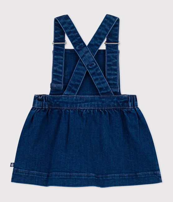 Robe salopette bébé en denim bleu DENIM MOYEN