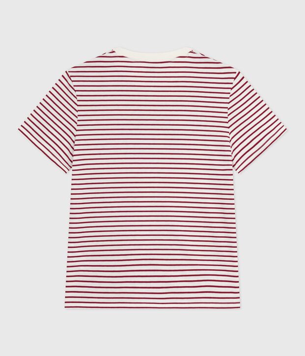 Katoenen dames-T-shirt met korte mouwen - Le Droit rood/rood
