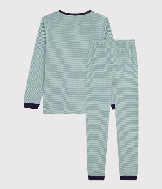 Pyjama enfant en coton à rayures ESTRAGON/ MARSHMALLOW