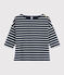 Katoenen marinetrui Dames blauw SMOKING/wit MARSHMALLOW